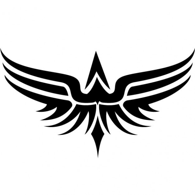 Tribal wings tattoo vector clip art Vector | Free Download