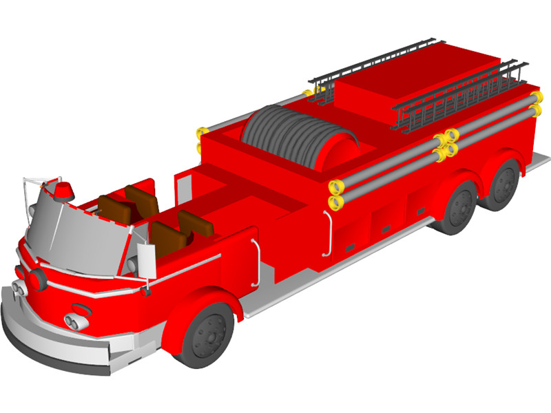 Fire Engine 3D Model Download | 3D CAD Browser