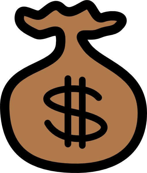 Money Bag Icon clip art - vector clip art online, royalty free ...