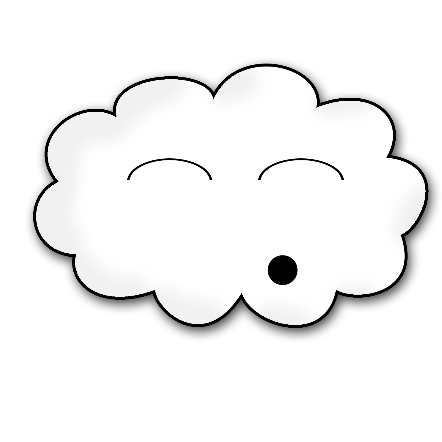 Cloud 3 | Free Images at Clker.com - vector clip art online ...