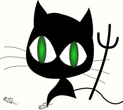 Wicked Cat clip art - Download free Other vectors