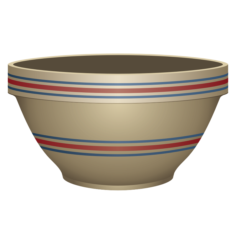 Clipart - Stone Crockery Bowl