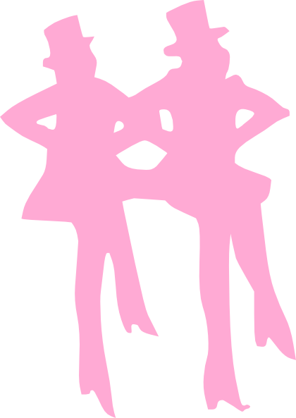 Aabbaart.com Pink Tap Dancers clip art - vector clip art online ...