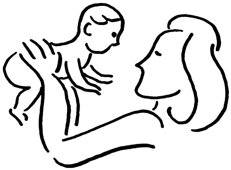 Mother And Baby Clip Art - ClipArt Best