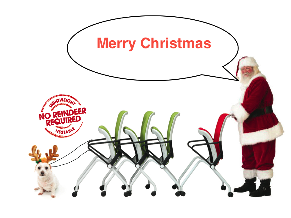 Merry Christmas from Saxen | Ho Ho Ho | Santa and his Lii Chair Sleigh