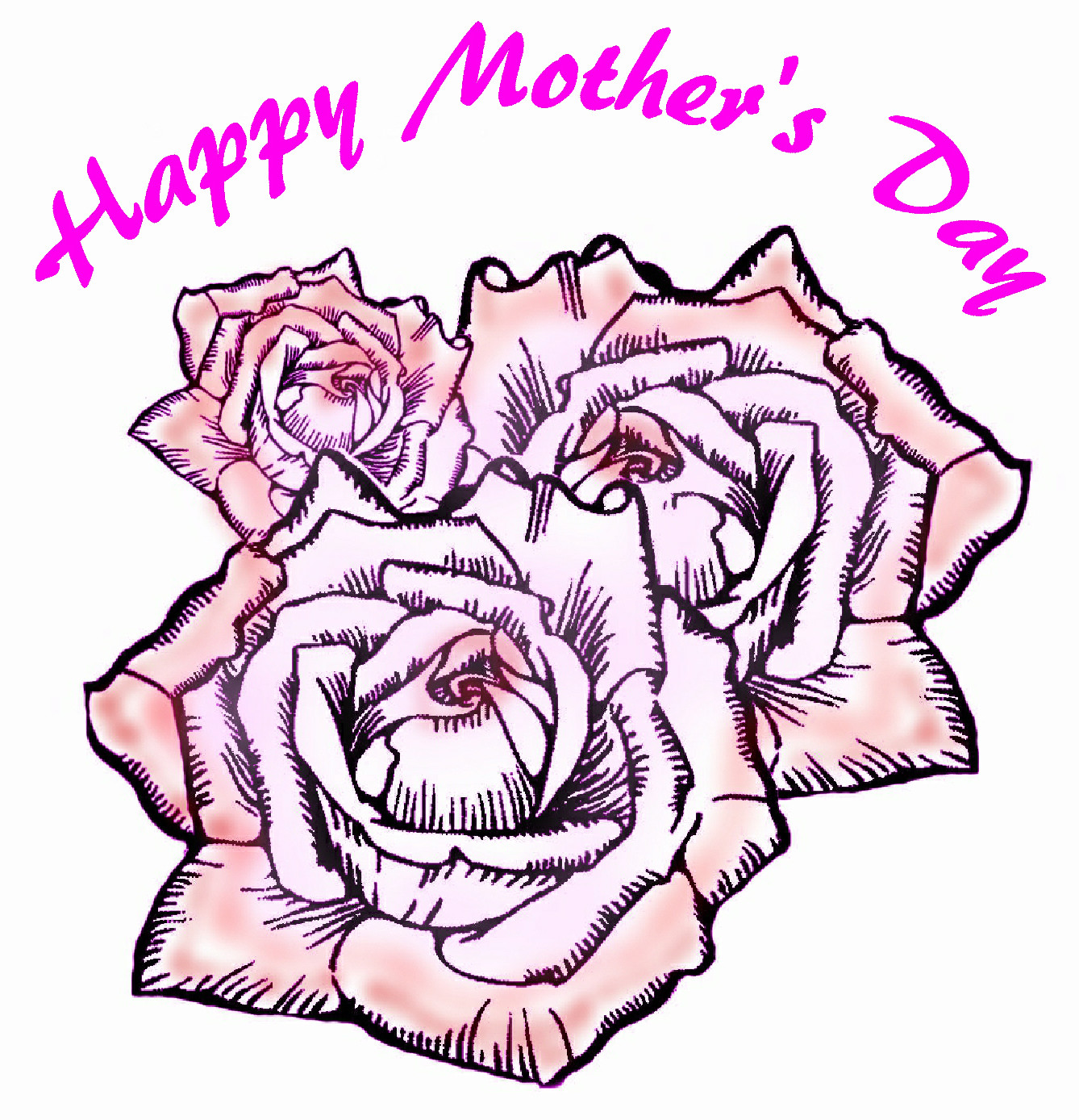 Mother S Day Clipart Black And White | Clipart Panda - Free ...