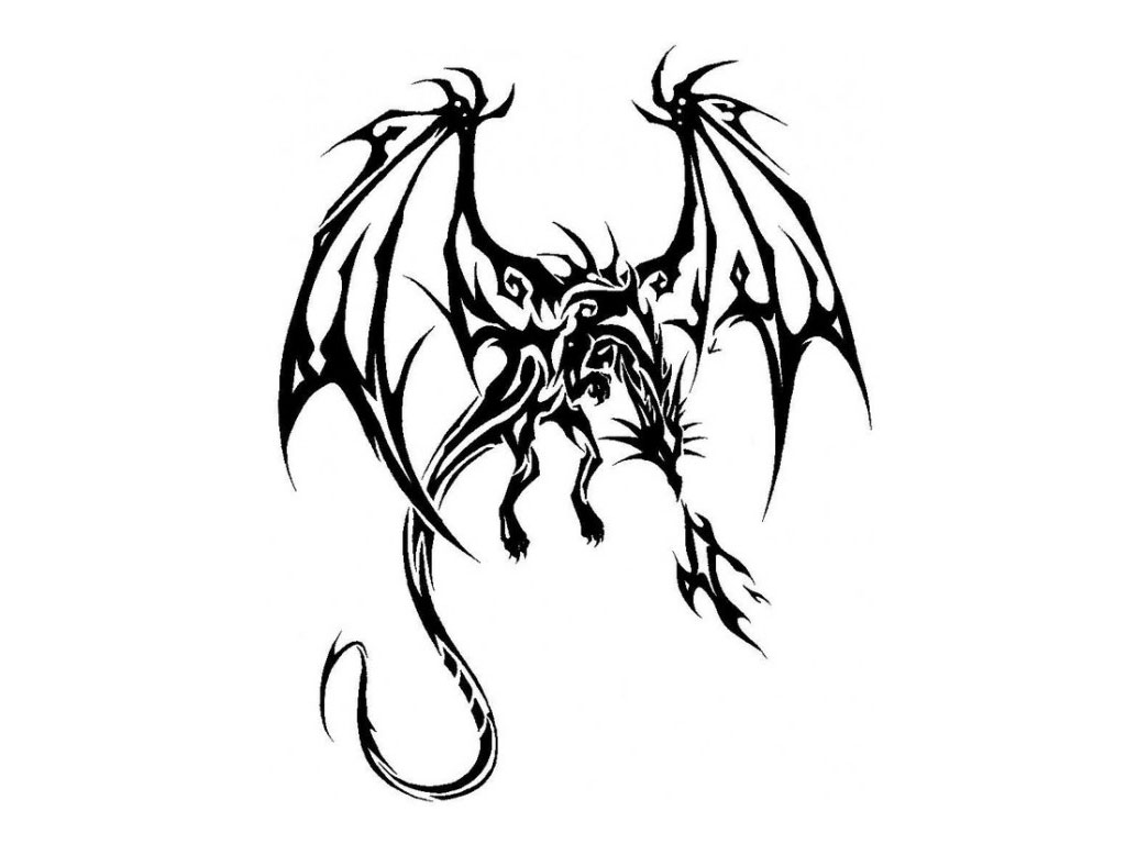 Free designs - Taugh dragon tattoo wallpaper