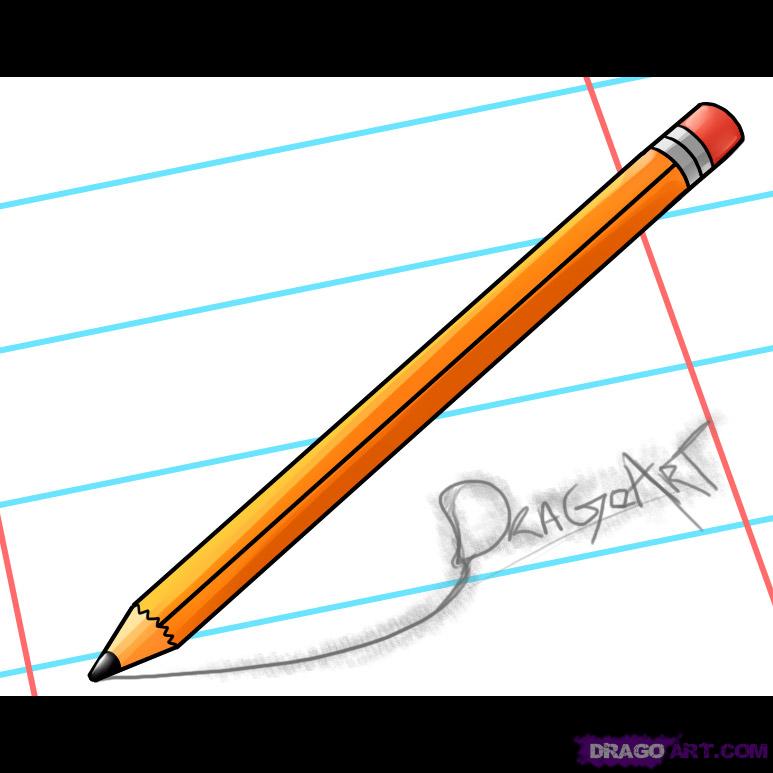How to Draw a Pencil, Step by Step, Stuff, Pop Culture, FREE ...