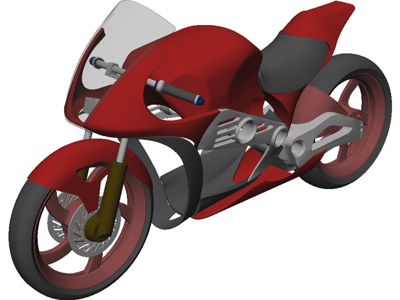 Motorcycle Concept 3D CAD Model Download | 3D CAD Browser