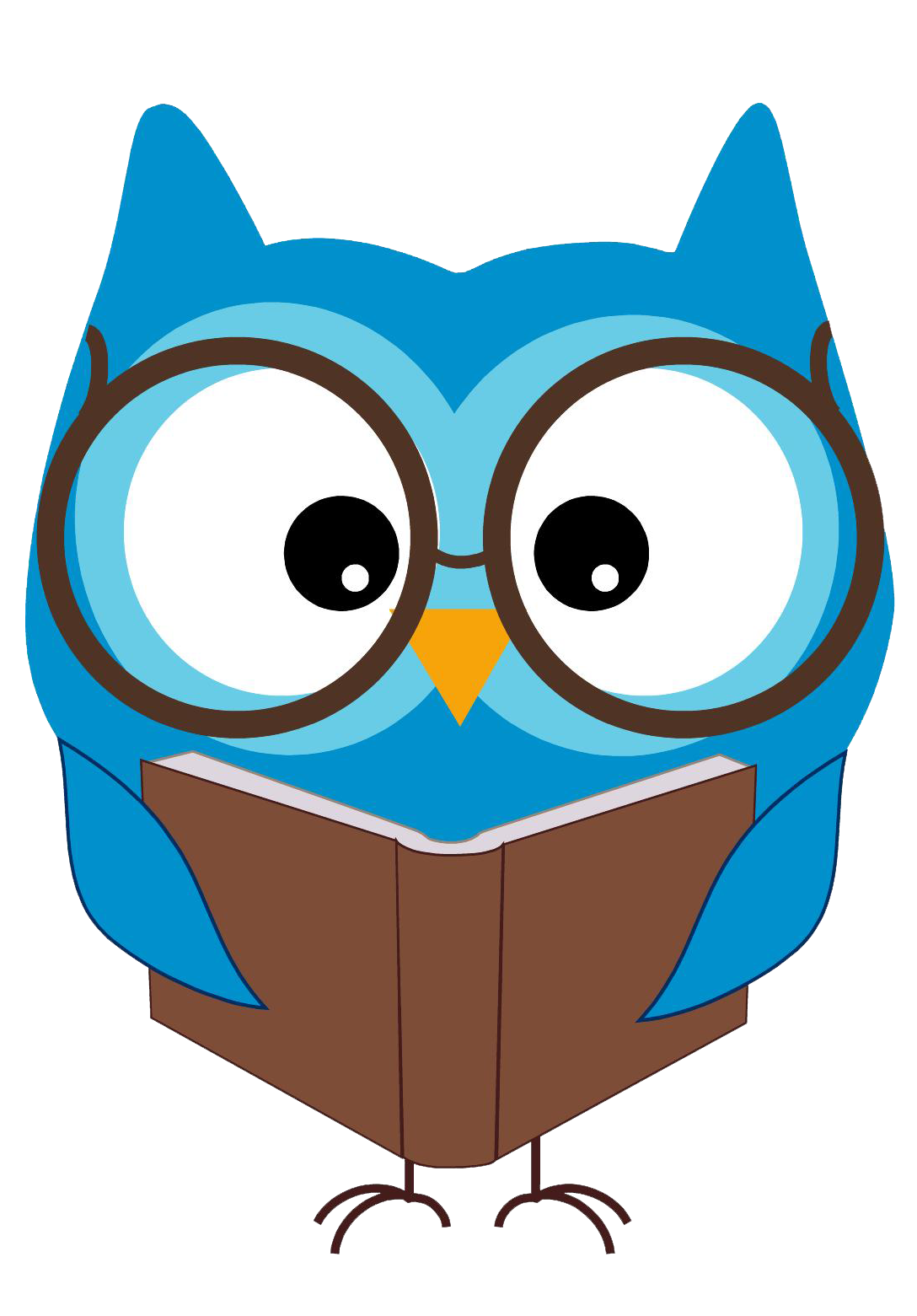 owl with book clipart - photo #2