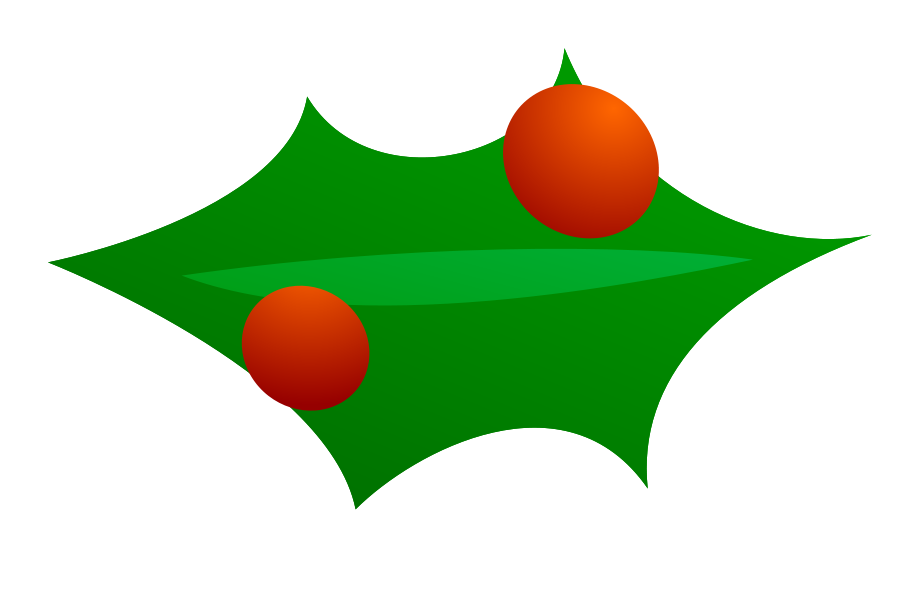 Christmas leaf decoration SVG Vector file, vector clip art svg ...