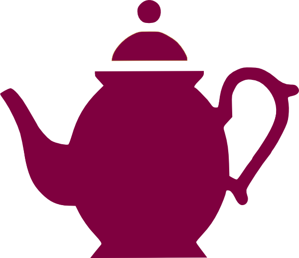 Teapot Pouring Magenta clip art - vector clip art online, royalty ...