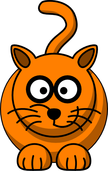 Ginger Cat clip art - vector clip art online, royalty free ...