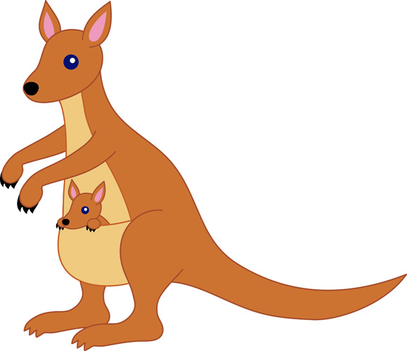 kangaroo vector clipart - photo #42