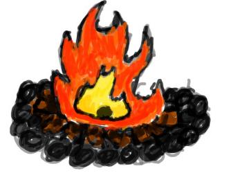 Pix For > Campfire Cartoon