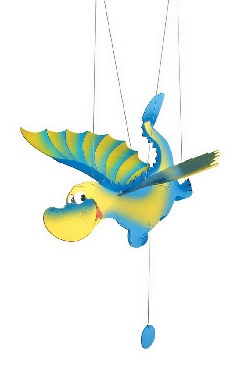 Little Ragamuffin Children's Flying Dinosaur Mobile