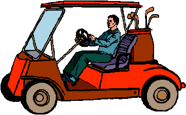 Golf Clip Art - Clipart of Golf Carts, Putting, Hole In One, etc.