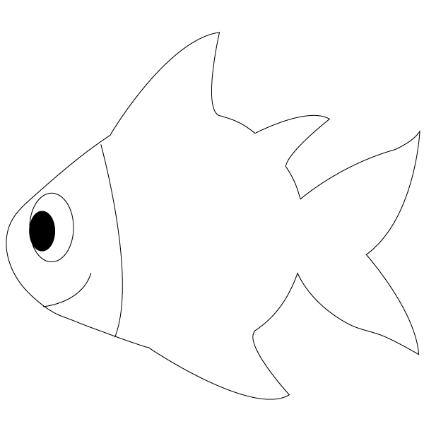 Simple Way To Draw A Fish - VupdateU