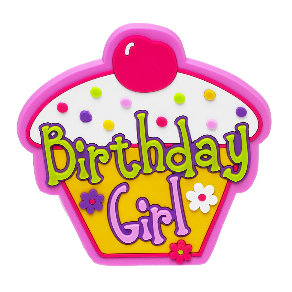Wilko Cupcake Birthday Badge Girl at wilko.com