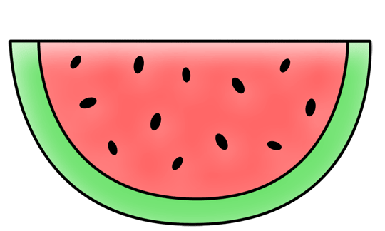 Cartoon Watermelon Step by Step Drawing Lesson