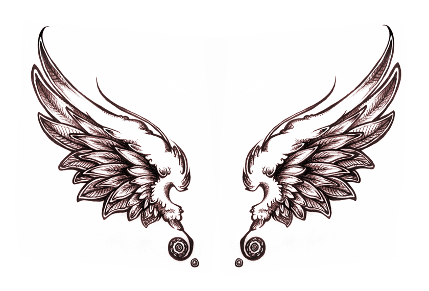 Angel Wing Stencil Cliparts co