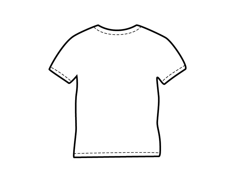 T Shirt Printable Template - ClipArt Best