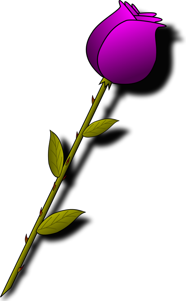 red rose cartoon - vector Clip Art