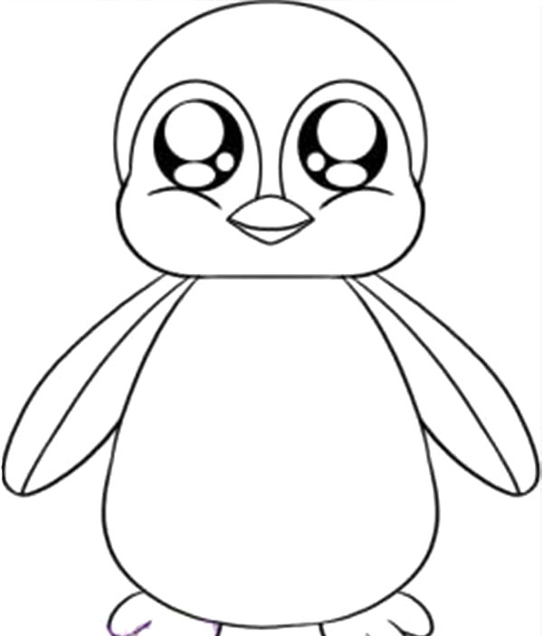 Baby Penguin Coloring Page : KidsyColoring | Free Online Coloring ...