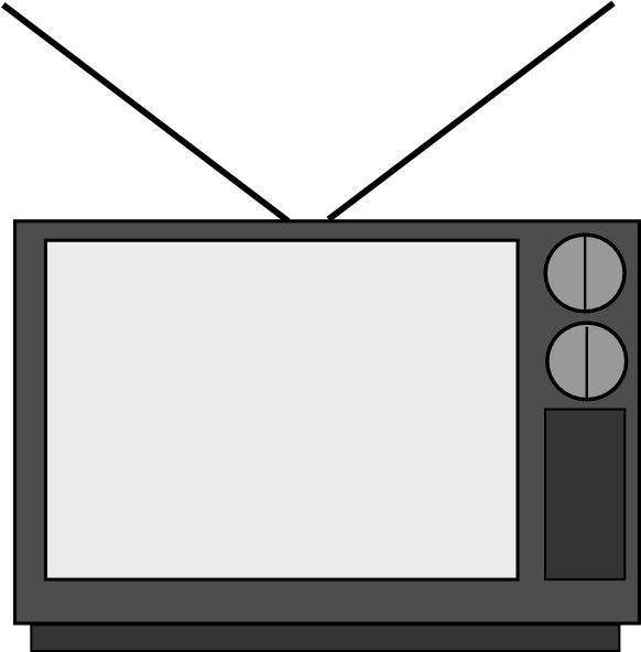 Tv Screen Clipart Black And White | Clipart Panda - Free Clipart ...