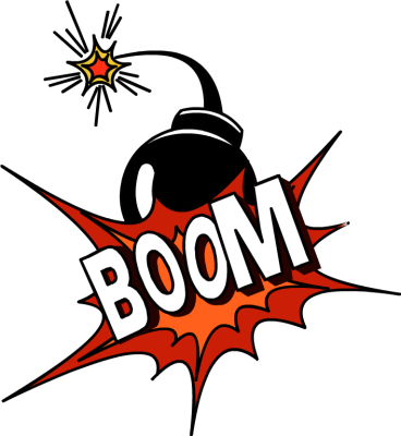 BOOM Text with Shiny Bomb - Free Clip Arts Online | Fotor Photo Editor