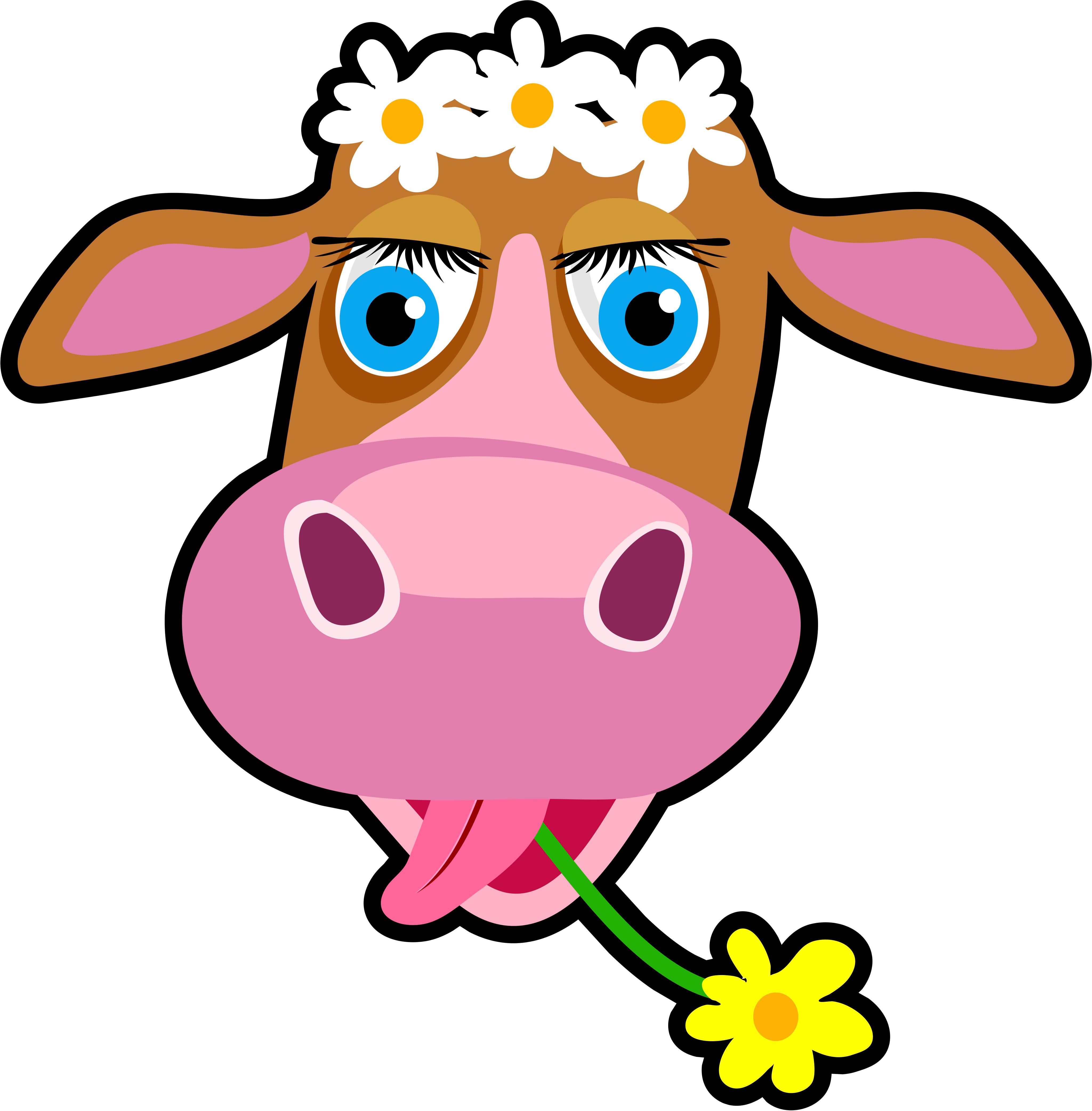 Daisy The Cow image - vector clip art online, royalty free ...