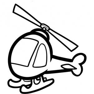 Cars - How to Draw a Helicopter for Kids