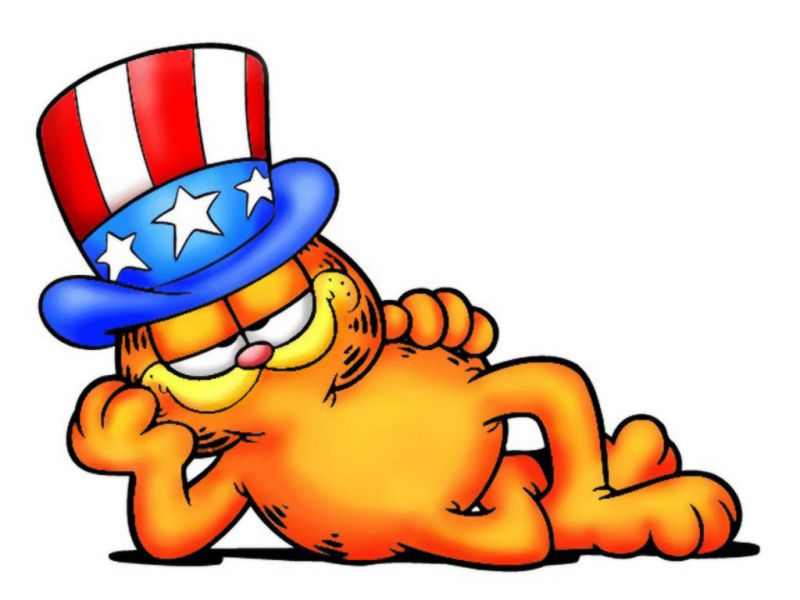Garfield Stars and Stripes Hat, Family Guy cartoon decal, Family ...