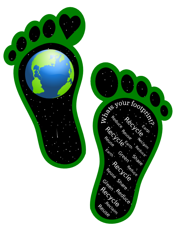 Clipart - Earth Footprints