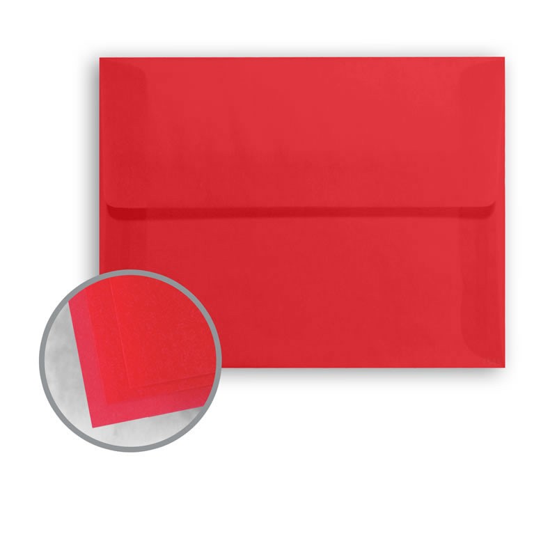 Red Envelopes - A6 (4 3/4 x 6 1/2) 27 lb Bond Translucent Vellum ...