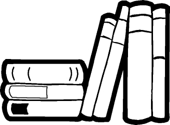 Book Stack Clip Art Black And White - Gallery