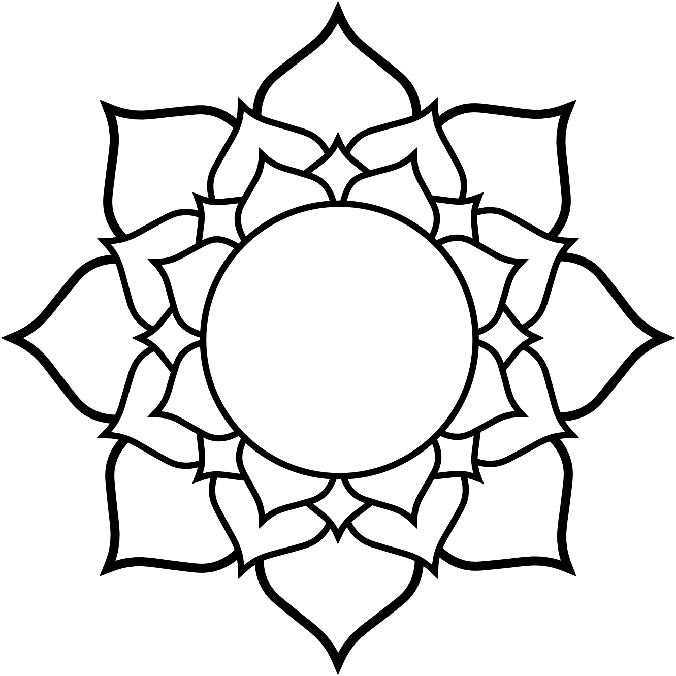 How To Draw Lotus Flower Top View - ClipArt Best