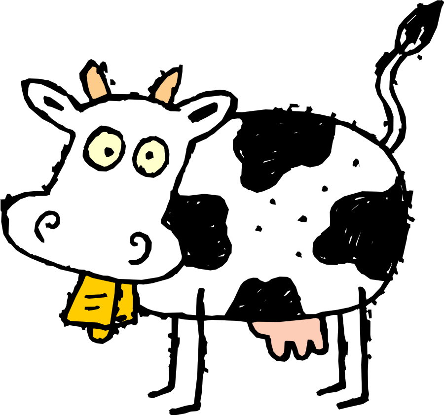 Cow for Linus large 900pixel clipart, Cow for Linus design ...