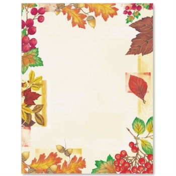 Fall Mix Border Paper | PaperDirect