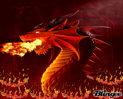 fire breathing dragon Picture #128367395 | Blingee.com
