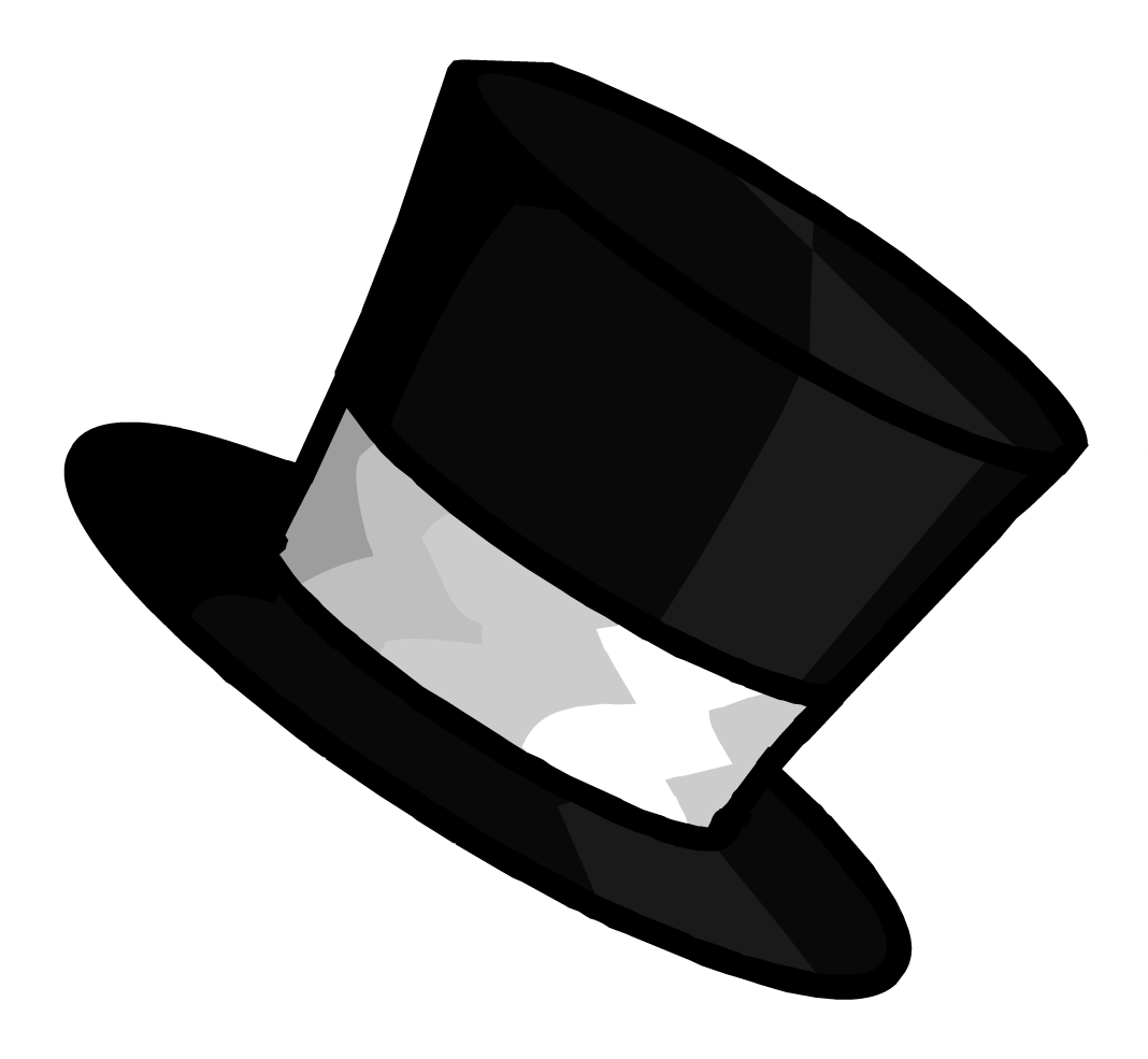 Trends For > Black Top Hat Clip Art