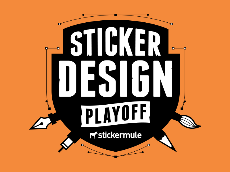 Dribbble - Sticker Design Playoff! from Sticker Mule by Sticker Mule