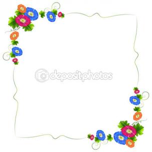 Flowers border Stock Photography, Illustrations and Vectors ...