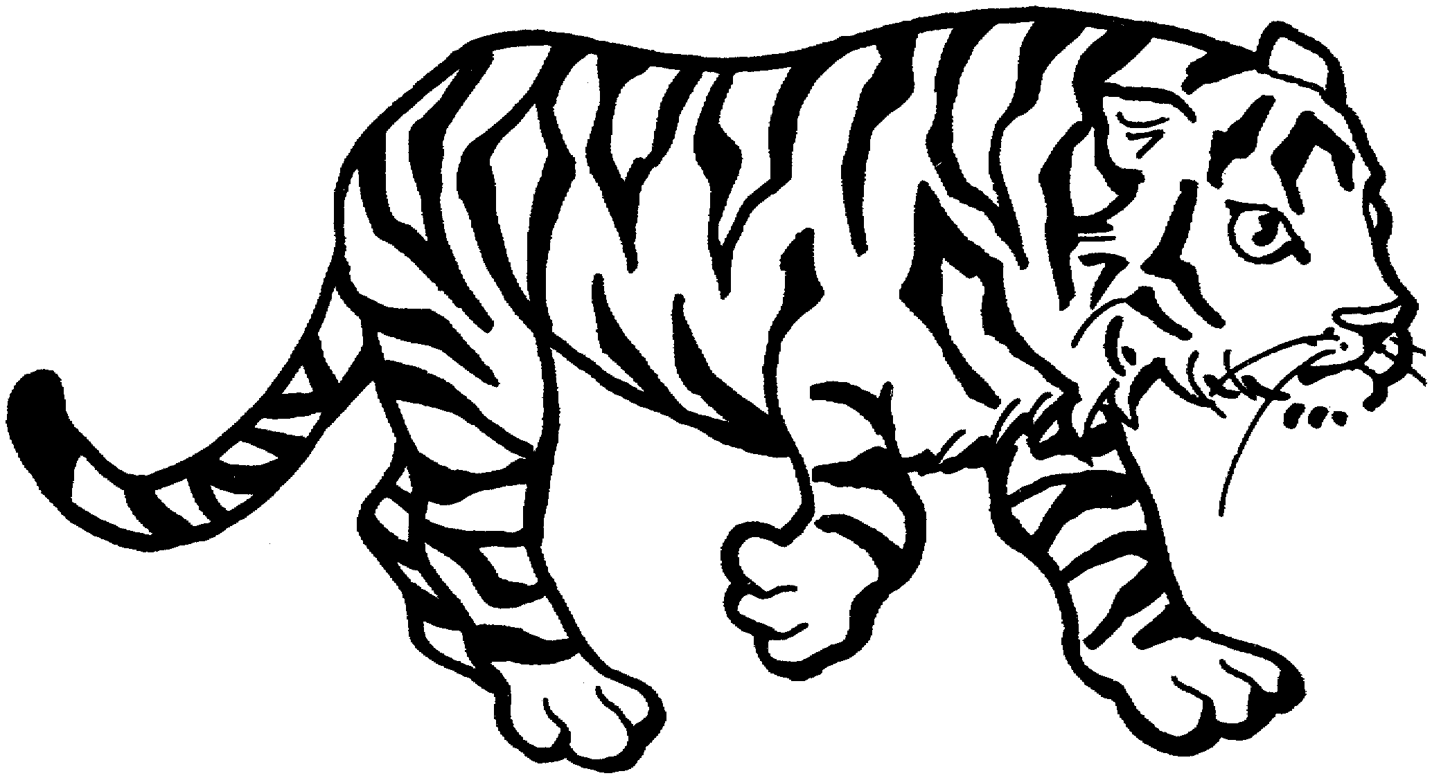 Free coloring pages of detroit tiger
