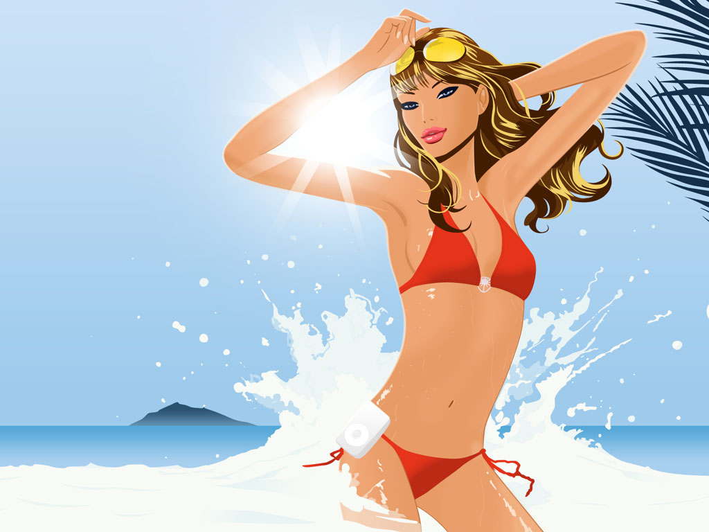 clipart girl in bikini - photo #37