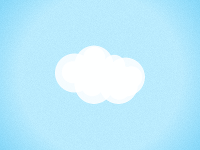 Dribbble - animated gif: cloud poof by Susan Lin