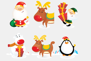 Christmas Characters PSD Fie