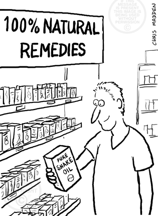 Cartoon: Snake Oil as Alternative Medicine Cartoon