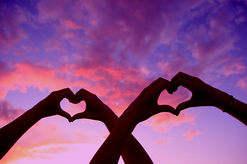 Group of: Double Love Heart Hands At Sunset no Flickr ...