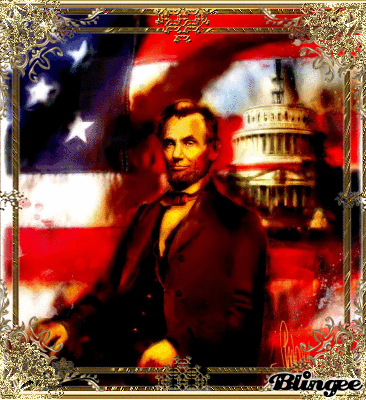 Abraham Lincoln and flag Picture #88844937 | Blingee.com